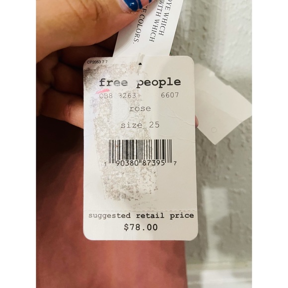 Free People NWT Patti Wide Leg High Rise Pants - Picture 7 of 9